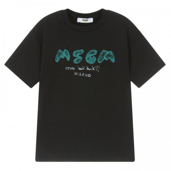 ◆키즈◆25SS 여성 로고 프린트 티셔츠 블랙 S5MSJBTH295 110