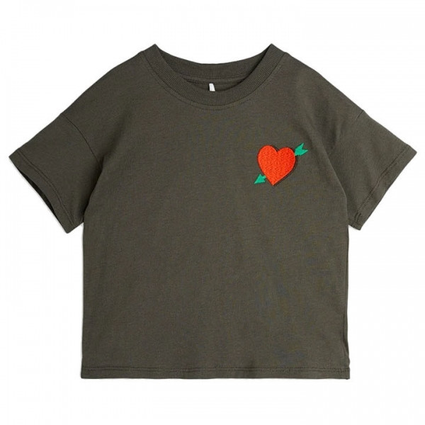 ◆키즈◆25SS 키즈 애로우 하트 티셔츠 그레이 25220124 99