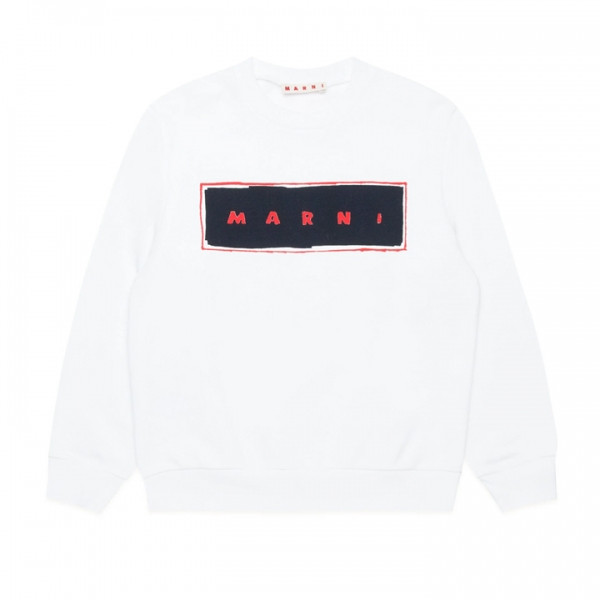 ◆키즈◆24FW 여성 로고 프린트 맨투맨 화이트 M01223 M00NF 0M110