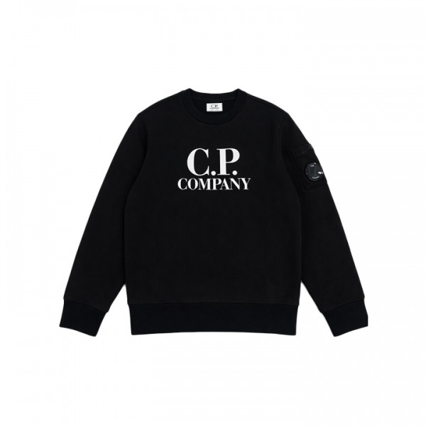 ◆키즈◆여성 렌즈 와펜 로고 프린트 맨투맨 블랙 20CKSS008C 00LCA69 999