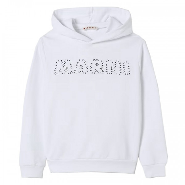 ◆키즈◆25SS 키즈 로고 자수 후드티 화이트 M01409 M00V1 0M100