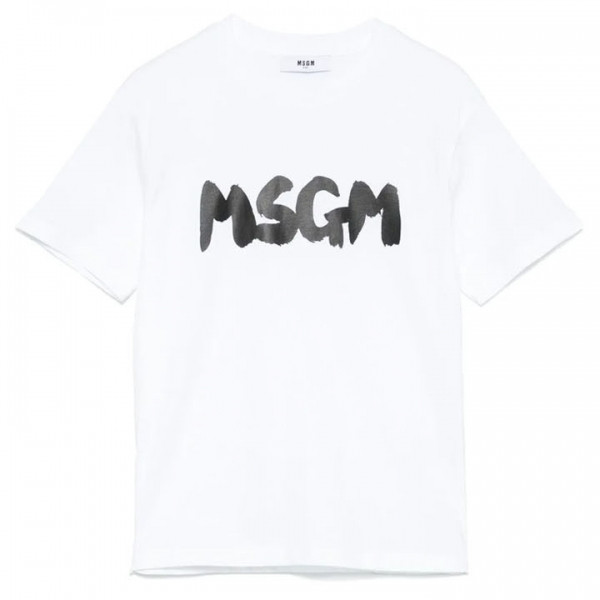 ◆키즈◆25SS 여성 로고 프린트 티셔츠 화이트 S5MSJUTH065 001