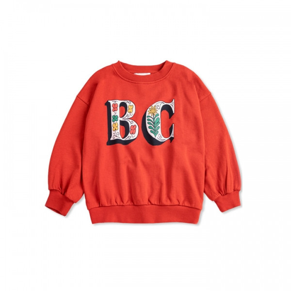 ◆키즈◆키즈 스프링 레터 맨투맨 레드 B126AC039 611