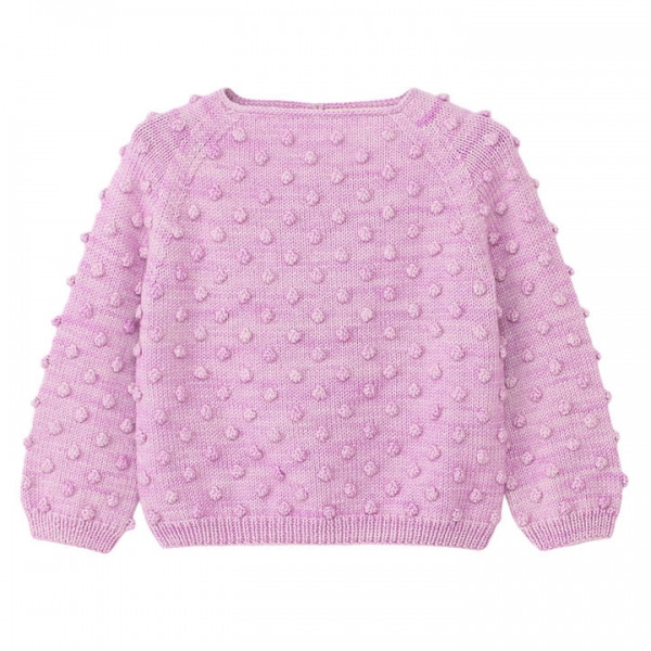 ◆키즈◆25SS 키즈 팝콘 니트 라일락 K1035S25 533