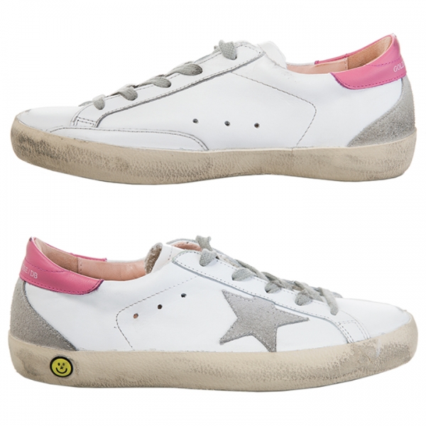 ◆키즈◆11주년 여성 슈퍼스타 로우탑 화이트핑크 GCOKS301 S5