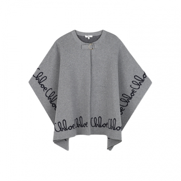 ◆키즈◆여성 니트 케이프 코트 헤더그레이 C20667 A46