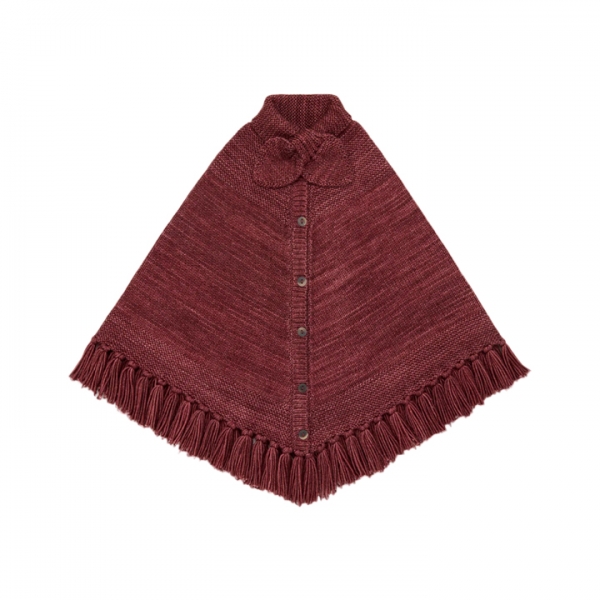 ◆키즈◆키즈 스카웃 폰초 케이프 브릭 K1233W25 606