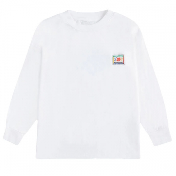 ◆키즈◆25SS 키즈 로고 패치 헬로우 조이 티셔츠 화이트 B125AC001 199