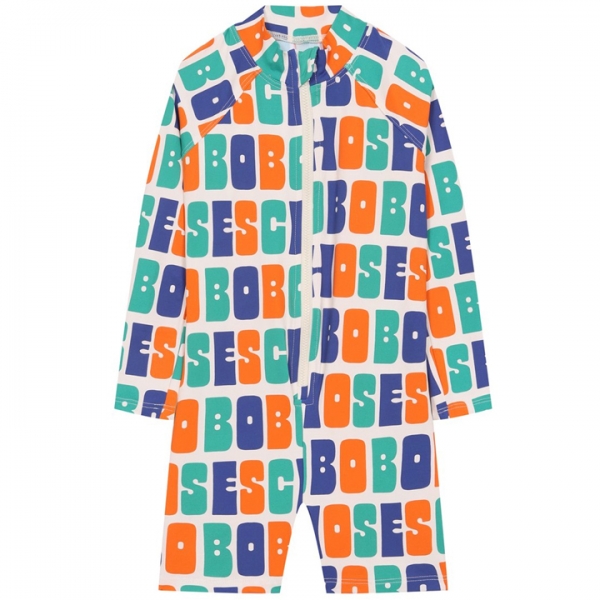 ◆키즈◆25SS 키즈 멀티컬러 로고 스윔슈트 오프화이트 B125AC135 199