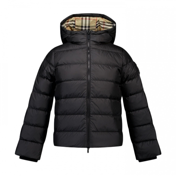 ◆키즈◆키즈 베어로고 후드 패딩 자켓 블랙 8109442