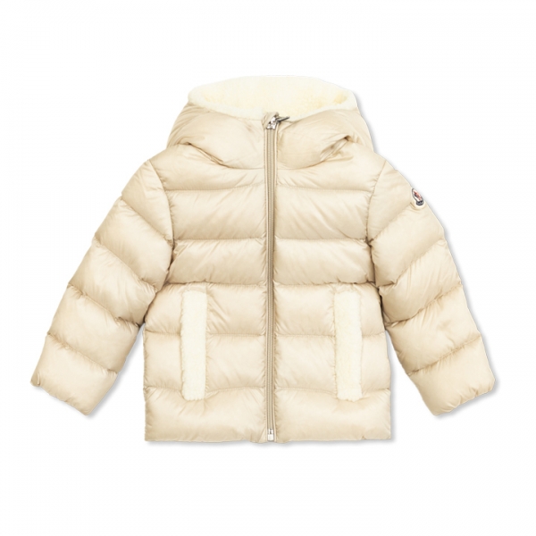 ◆키즈◆25FW 키즈 BORGAN 로고 패치 패딩자켓 베이지 1A000 11 597YF 268