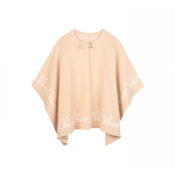 ◆키즈◆여성 니트 케이프 코트 스톤 베이지 C20667 257