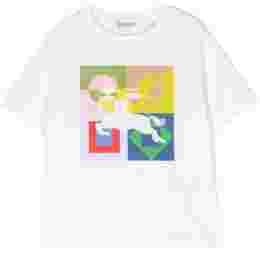◆키즈◆24SS 키즈 그래픽 로고 프린팅 티셔츠 화이트 8079789