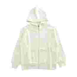 ◆키즈◆25FW 키즈 화이트 로고 프린트 후드집업 아이보리 F5MSJUZH002 013