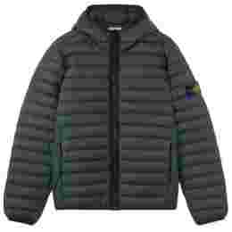 ◆키즈◆24FW 키즈 와펜 룸 우븐 챔버 다운 패딩자켓 다크그린 811641124 V0057