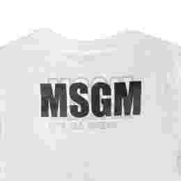 ◆키즈◆25SS 키즈 탑 로고 티셔츠 화이트 S5MSJGTH083 001