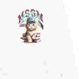◆키즈◆25FW 키즈 캣 로고 맨투맨 아이보리 F5MSJGSW125 013