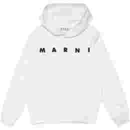 ◆키즈◆24SS 키즈 로고 프린팅 후드티 화이트 M01156 M00NI 0M100