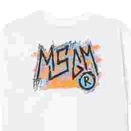 ◆키즈◆25SS 키즈 백로고 프린트 크루넥 티셔츠 화이트 S5MSJBTH308 001