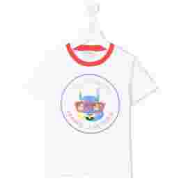 ◆키즈◆22SS 키즈 마스코트 로고 티셔츠 화이트 W25533 10B