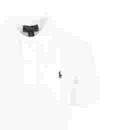 ◆키즈◆22FW 키즈 포니 자수 카라 티셔츠 화이트 603252 004