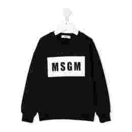 ◆키즈◆21FW 키즈 박스 로고 맨투맨 블랙 MS027670 110