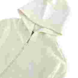 ◆키즈◆25FW 키즈 화이트 로고 프린트 후드집업 아이보리 F5MSJUZH002 013