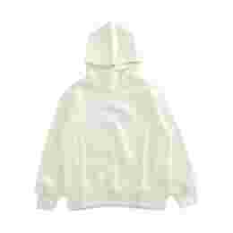 ◆키즈◆25FW 키즈 화이트 로고 프린트 후드티 아이보리 F5MSJUHS021 013