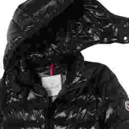 ◆키즈◆25SS 키즈 MOKA 로고 패치 패딩자켓 블랙 1C501 10 68950 999