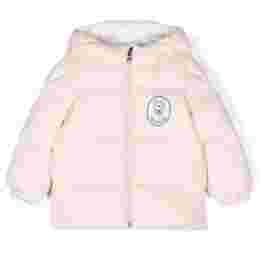 ◆키즈◆24FW 키즈 SANYU 로고 패치 패딩자켓 라이트핑크 1A000 04 54A81 50H