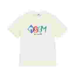 ◆키즈◆25FW 키즈 크레용 로고 티셔츠 아이보리 F5MSJBTH249 013