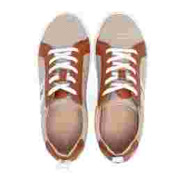 ◆키즈◆22FW 키즈 로고 레이스업 스니커즈 브라운 C19163 370