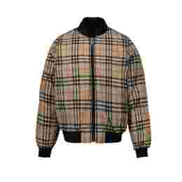 ◆키즈◆22FW 여성 체크 자켓 레이어드 백로고 롱 코트 블랙 8053700