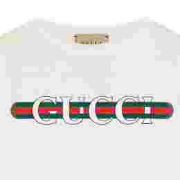 ◆키즈◆25SS 키즈 로고 프린트 티셔츠 화이트 561651 XJGPI 9214