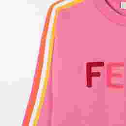◆키즈◆21SS 키즈 사이드 스트라이프 맨투맨 핑크 JUH029 5V0 F1DER