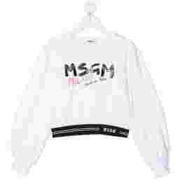 ◆키즈◆21SS 키즈 로고 프린트 크루넥 맨투맨 화이트 MS026944 001