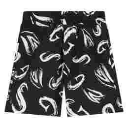 ◆키즈◆24SS 키즈 로고 패턴 숏팬츠 블랙 S4MSJBBE245 110