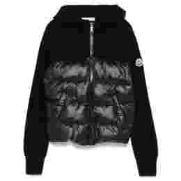 ◆키즈◆24FW 여성 로고 패치 니트 믹스 패딩자켓 네이비 J2 954 9B000 07 M1131 742