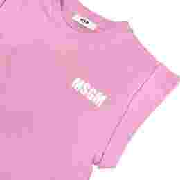 ◆키즈◆25SS 키즈 탑 로고 티셔츠 핑크 S5MSJGTH083 MS003
