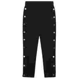◆키즈◆21FW 키즈 플리스 버튼 조거 팬츠 블랙 603462 SRJ25 1000
