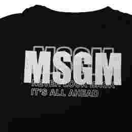 ◆키즈◆25SS 키즈 탑 로고 티셔츠 블랙 S5MSJGTH083 110