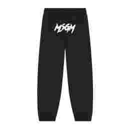 ◆키즈◆25FW 키즈 백 로고 프린트 트레이닝 팬츠 블랙 F5MSJUFP069 11038