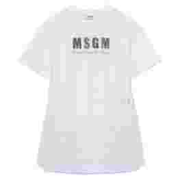 ◆키즈◆24SS 키즈 로고 코튼 원피스 화이트 S4MSJGDR125 001
