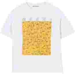 ◆키즈◆25SS 여성 그래픽 프린트 티셔츠 화이트 M01414 M00SG 0M10A