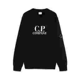 ◆키즈◆25FW 키즈 렌즈 와펜 로고 맨투맨 블랙 19CKSS034B 00LCA76 999