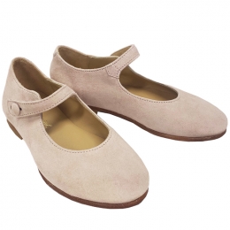 ◆키즈◆25SS 키즈 스웨이드 발레리나 슈즈 핑크 S03GSOL00011 024A