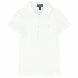 ◆키즈◆23SS 키즈 포니 자수 카라 티셔츠 화이트 573242 005