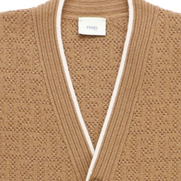 ◆키즈◆22FW 키즈 FF 브이넥 가디건 베이지 JUG030 AJ2R F1F4G