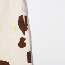 ◆키즈◆21FW 키즈 카우 프린트 팬츠 화이트/브라운 F21125 009EN