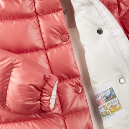 ◆키즈◆키즈 TAZUI 로고 패치 패딩자켓 핑크 1A000 36 597YX 56H